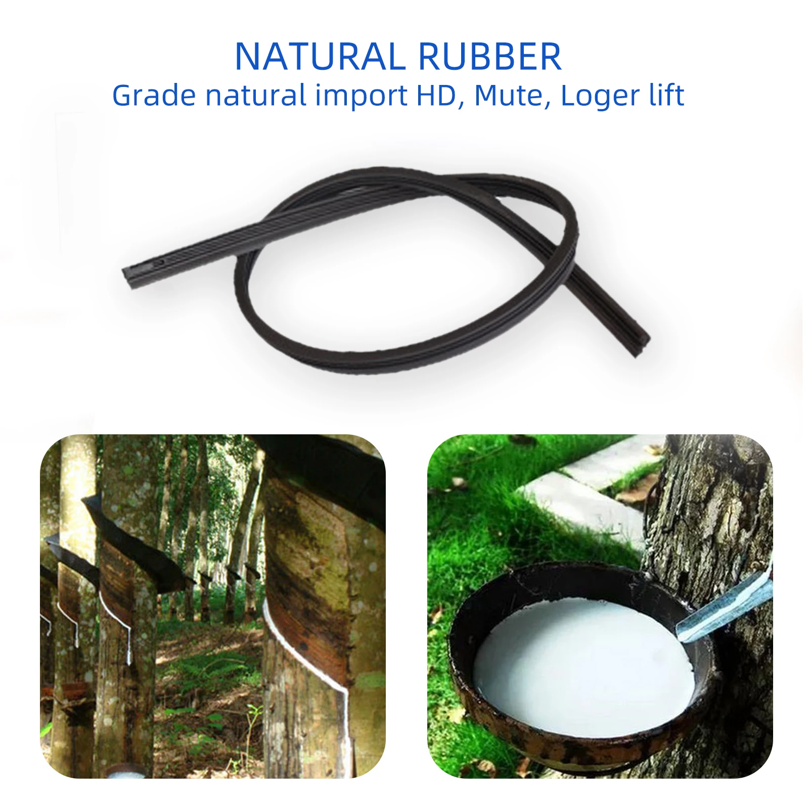 PINMOAP Premium Automotive Strip Wiper High Quality Natural Rubber Three Stage Wiper Blade Shaped 14