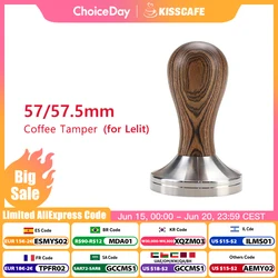 Coffee Tamper 57mm 57.5mm For Lelit Anna Anita 57MM Portafilter Stainless Steel Barista Espresso Machine Accessories Corner Tool