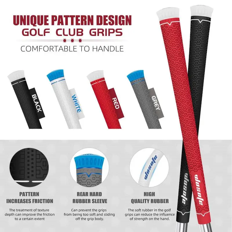 Golf Grip Anti Slip Hybrid Golf Core Grips Swing Faster And Square The Clubface More Naturally Golf Grips For Daily Exercise