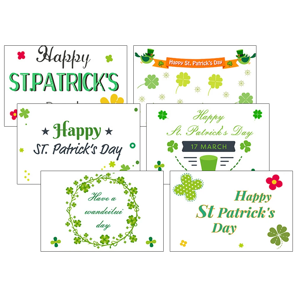 

1 Set Greeting Envelopes St. Patrick'S Day Blessing Cards Chic Party Gift Paper Bless Cards St. Patrick'S Day Theme Handwriting