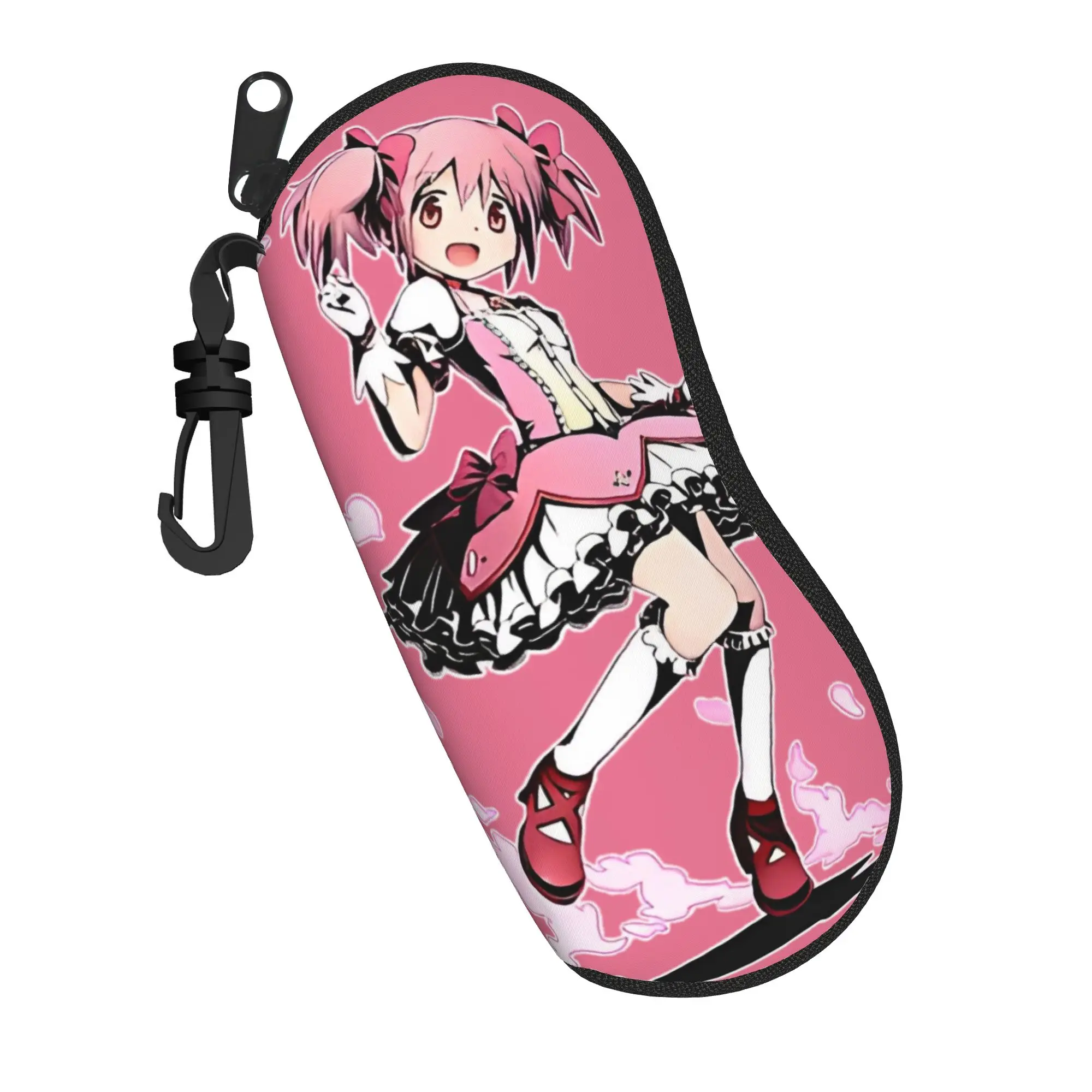 Estuche para gafas Qbey Puella Magi Madoka Magica, accesorios protectores unisex, bonita caja de almacenamiento para gafas de Anime Kyubey, caja para gafas