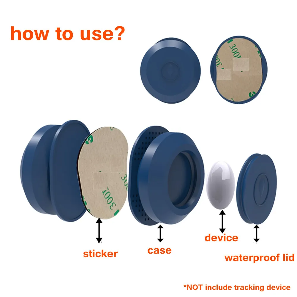Schutzhüllen, wasserdicht, für Airtag-Hülle für Apple Airtags-Halterung mit ultra-klebendem Aufkleber für TV-Fernbedienung, Drohne, Gepäck, Auto