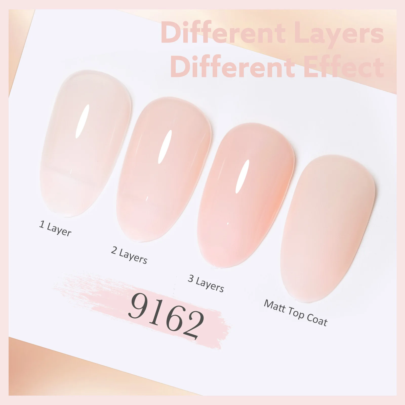 CANNI No TPO HEMA FREE Gel-Nagellack, 9 ml, französisches, durchscheinendes Gelee, Konsistenz, Soak Off UV-LED, semi-permanenter Gel-Rundpinsel – Detail 8