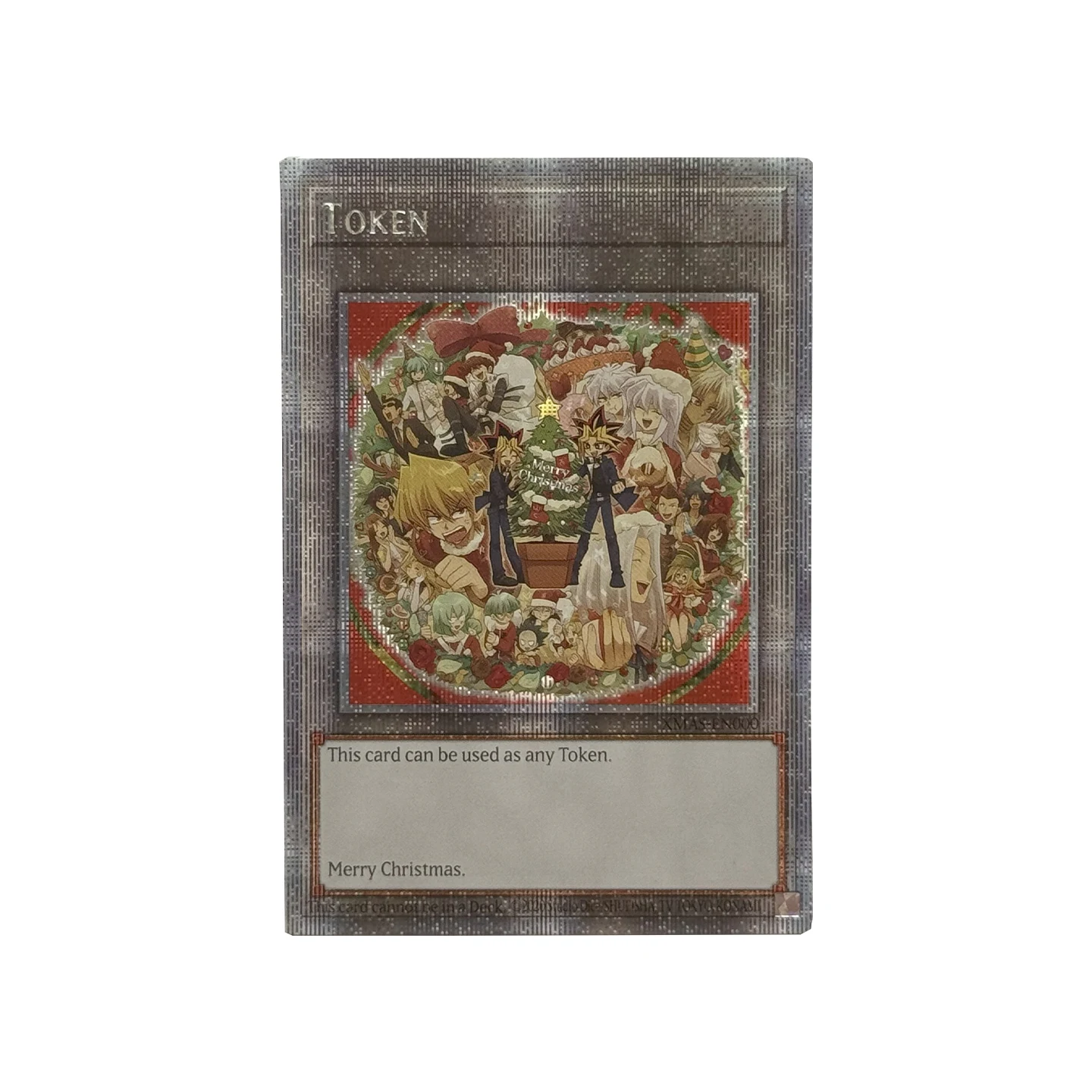 Yu-Gi-Oh! Collection DIY Proxy Cards Dark Magician Girl Christmas Cards Token Xmas Gifts TCG Children's Gift Cards English