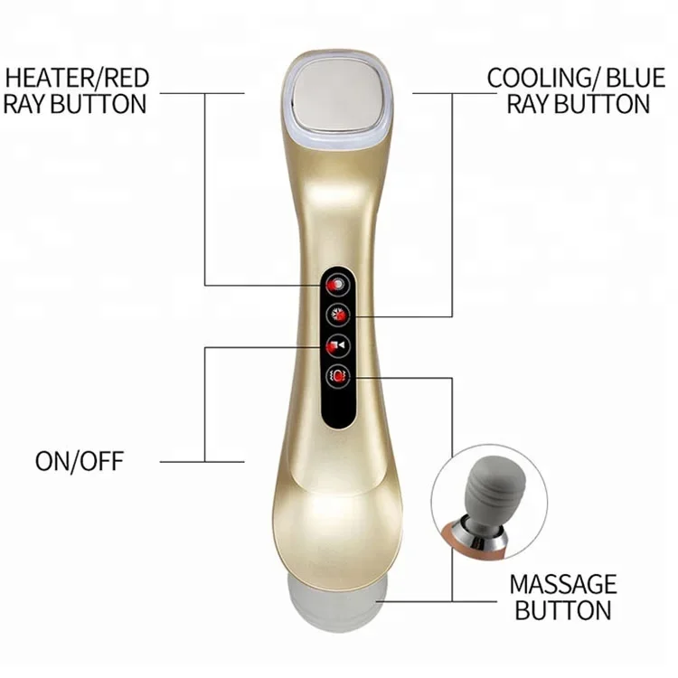 Personal Beauty Magic Wand Care Face Body Vibration Massager Vibrator/Shrinking pore essence is introduced into heating/hot sale