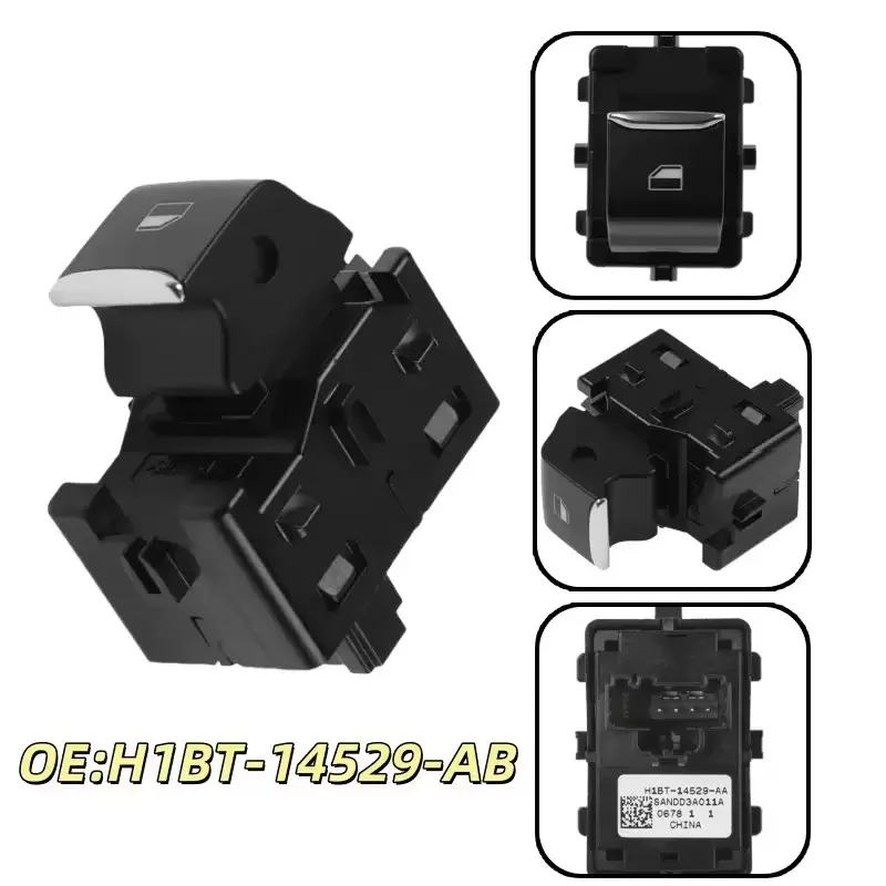 

H1BT-14529-AB H1BT14529AB Ford Focus 2019-2022 Window Control Switch Black Button
