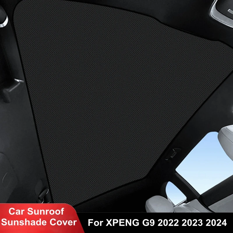 

Car Electrostatic Adsorption Glass Sunroof Sunshade For XPENG G9 2022-2024 Sun Roof Shade Skylight Blind Shading Auto Accessory