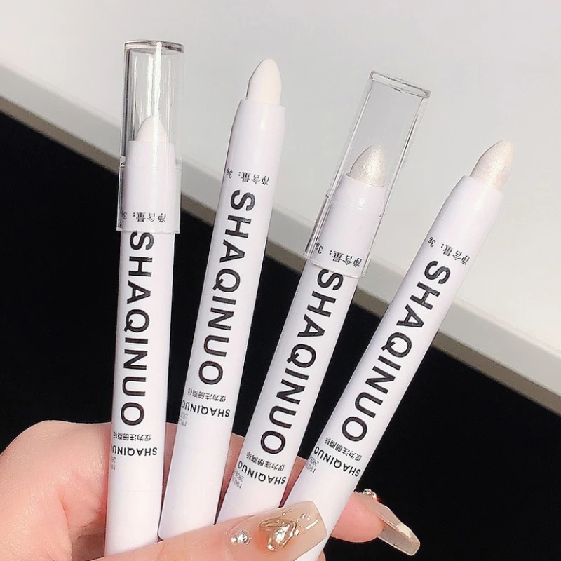 화이트 하이라이터 펜 매트 쉬머, 언더 아이 브라이트닝, 쉬운 적용 하이라이트 스틱, 인스턴트 글로우용