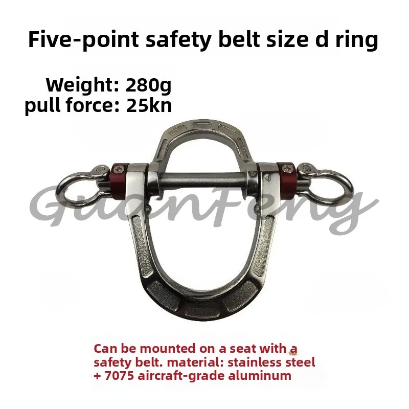 

Five-Point Seat Belt with Double D Ring Load-Bearing Ring Car Safety Restraint System for Racing