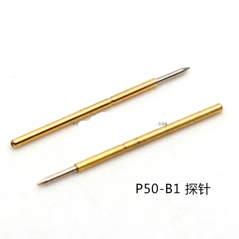 50Pcs P50-B1 Spring Test Needle 0.5mm Test Probes Pogo Pin Length 16.55mm  75g  Stroke Spring Froce