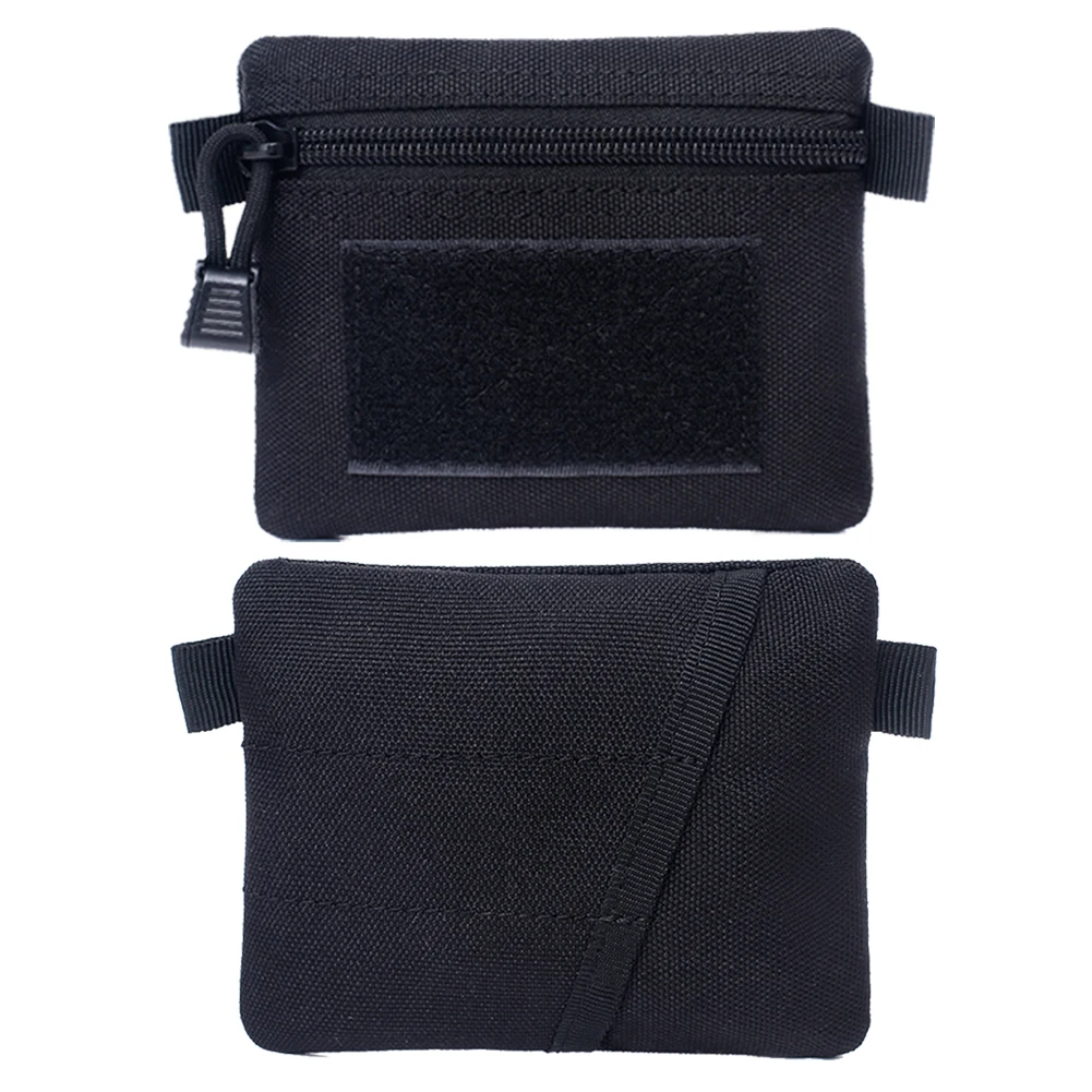 Portamonete Portamonete da campeggio esterno resistente all'usura Portafoglio Molle EDC Marsupio da viaggio portatile impermeabile con cerniera