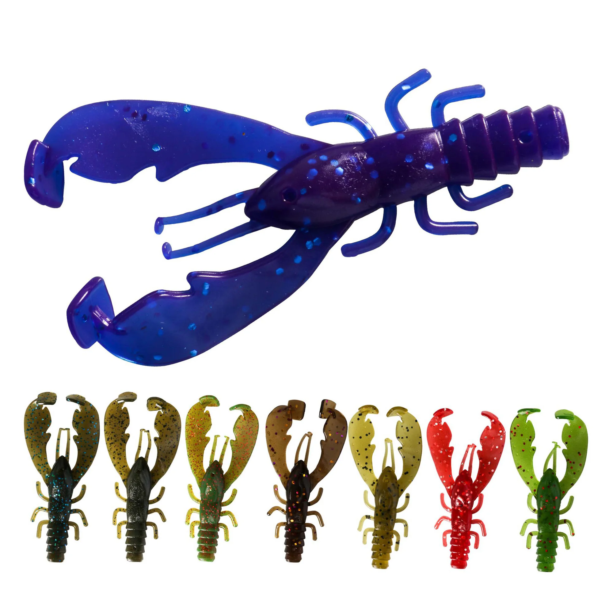 5 unidades/pacote isco macio flutuante camarão 7cm isca fshing biônico isca listrado baixo