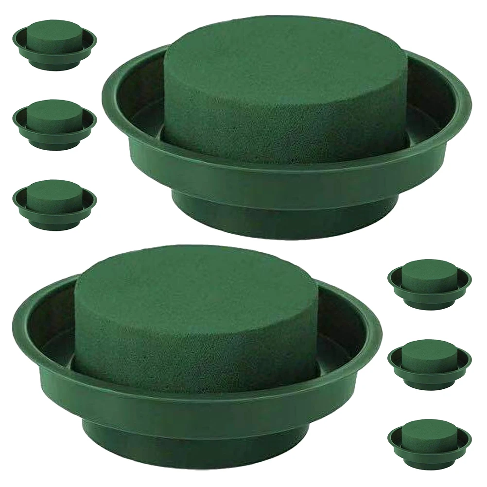 

8 шт. круглые мокрые пенопластовые блоки, набор для свежих цветов, свадебные центральные элементы, экологически чистый материал, длительное увлажнение