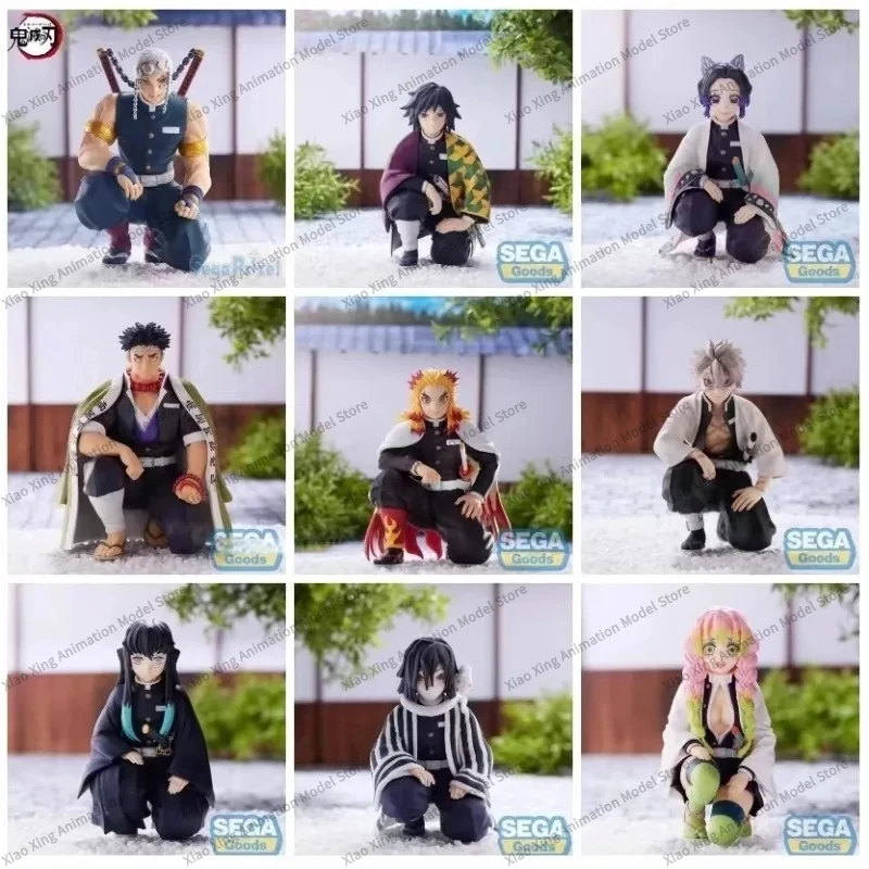 InStock Original SEGA  Demon Slayer Tomioka Giyuu Kochou Shinobu Iguro Obanai Shinazugawa Sanemi Squatting Position Anime Figure