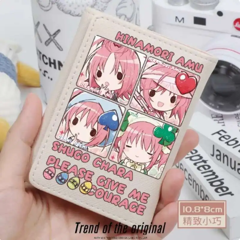 

Аниме Hinamori Amu S Chara, модный кошелек из искусственной кожи, кошелек для карт, засов для монет, сумка для денег, подарок для косплея B2288, аниме