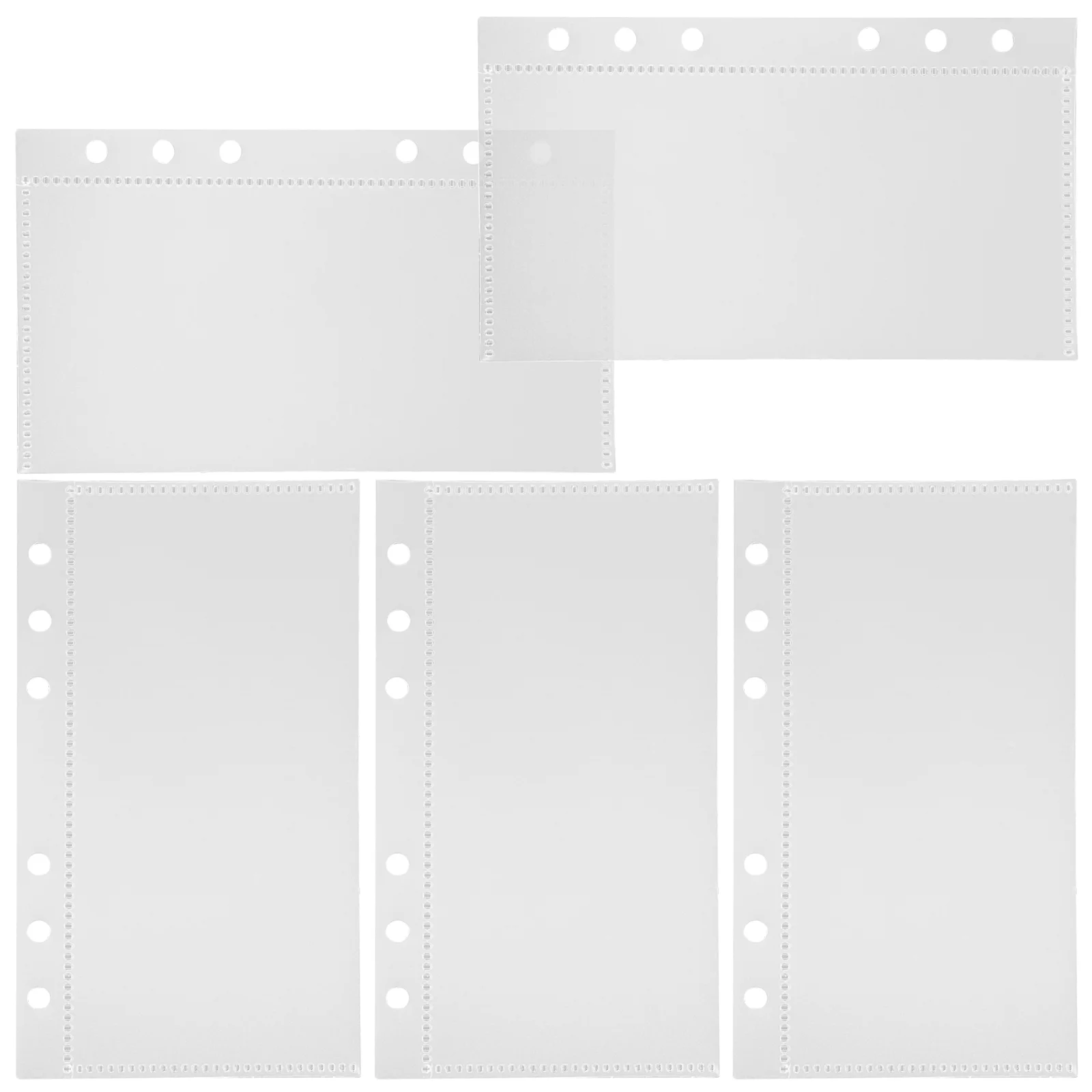 5 個の予算セパレーターページポータブルバインダーポケットアクセサリー多目的ブックインサート Pp ディバイダー