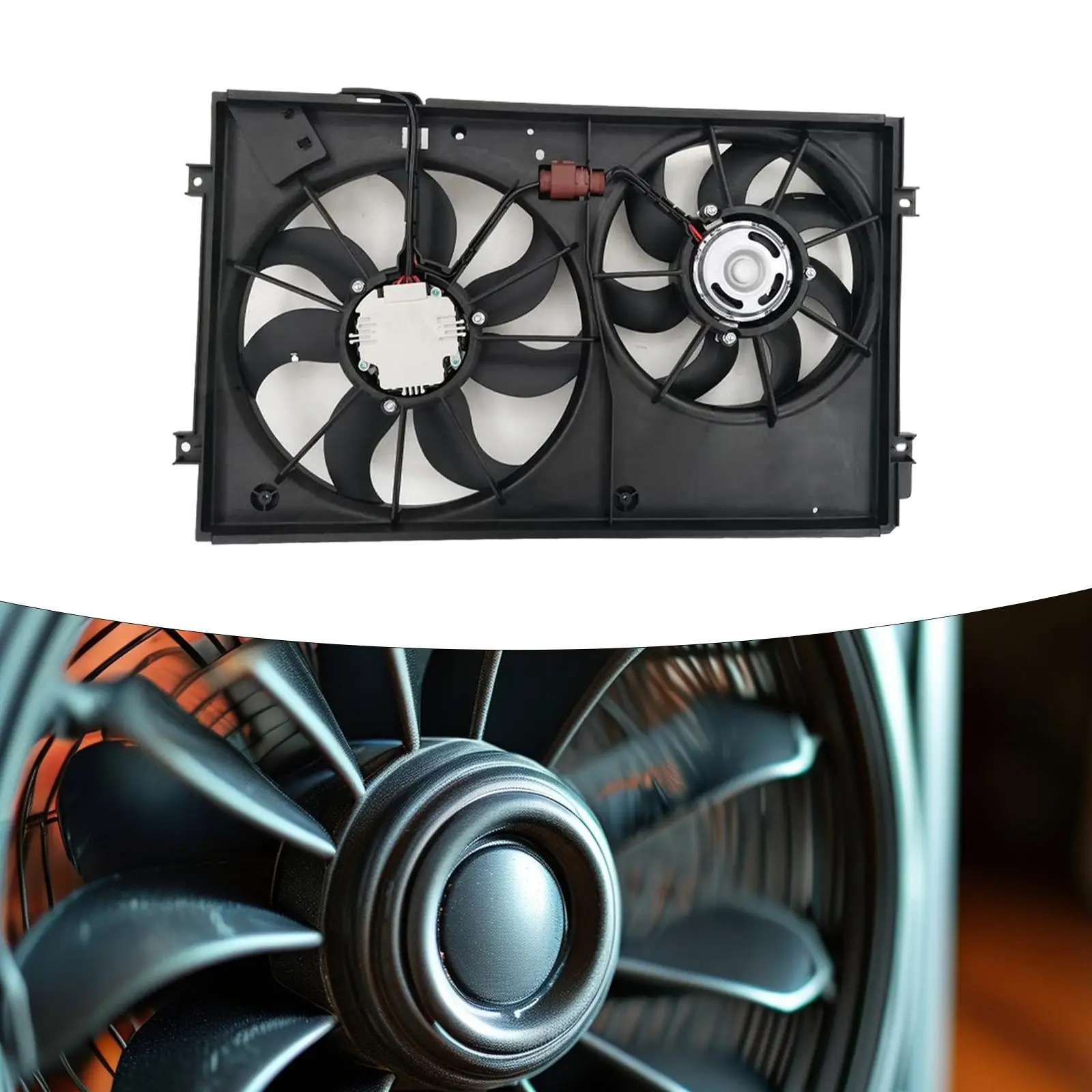 Radiator Cooling Fan 1K0959455P 1ko959455DT for Volkswagen Golf EOS GTI