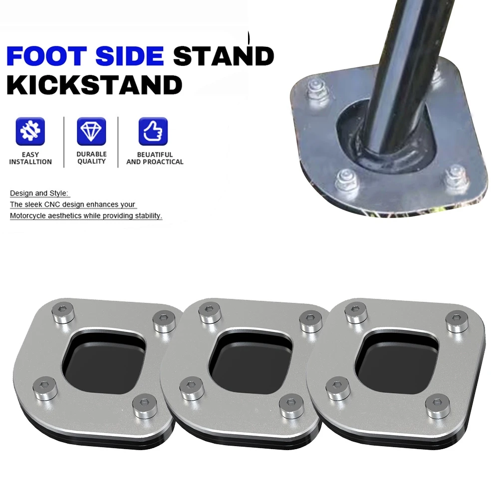 

Motorcycle Accessories Kickstand Foot Side Stand Extension Pad For BMW F800GS F800 GS F800GSA F700GS F700 F650 GS F650GS Twin