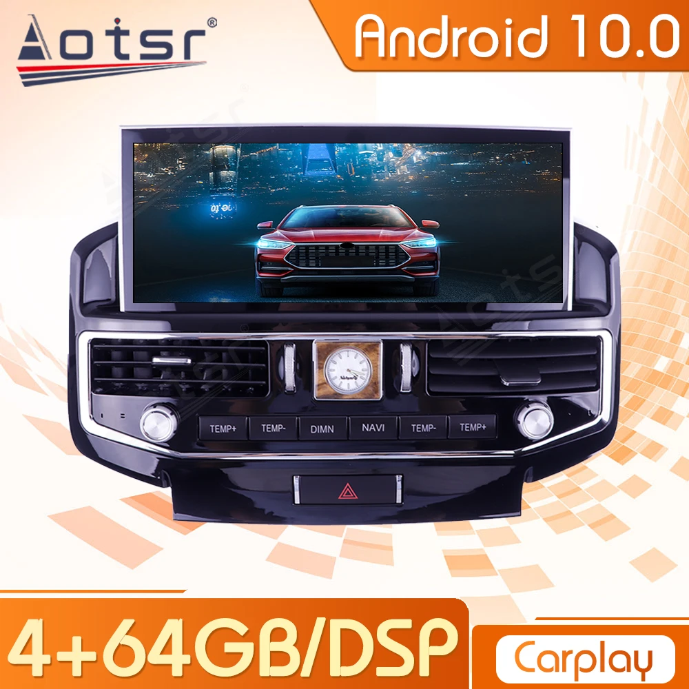 

128G For TOYOTA LAND CRUISER 200 LC200 2007 - 2020 Android Car Multimedia Auto Audio Radio Player Stereo GPS Navi Head Unit 1Din