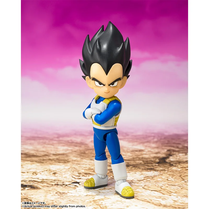 Bandai S.h.figuarts Vegeta Mini Daima Dragon Ball Daima 10Cm Anime Original Action Figure Model Toy Birthday Gift Collection