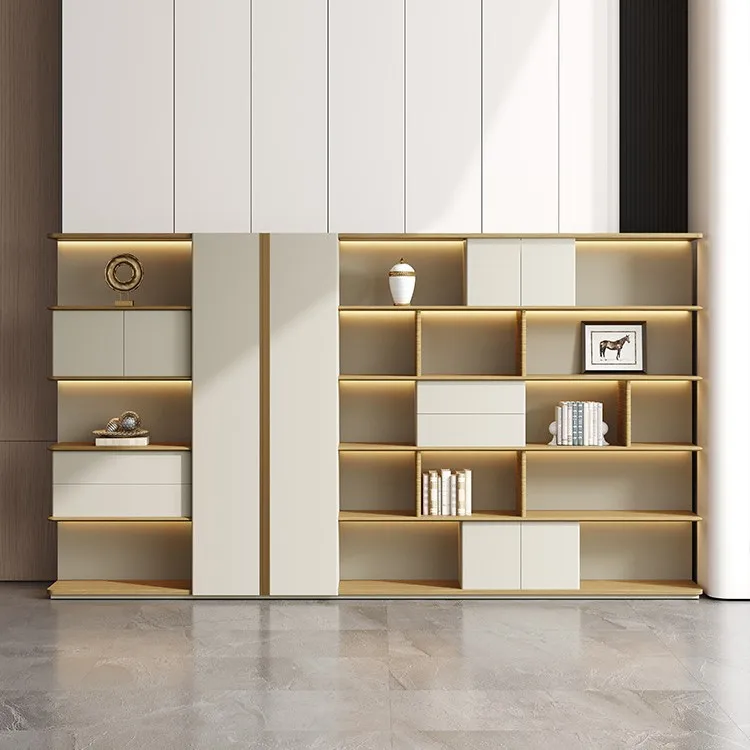 

Напольный шкаф для документов Шкаф для данных Офисный шкафчик Босс фон книжный шкаф Простой современный офисный шкаф Шкафчик