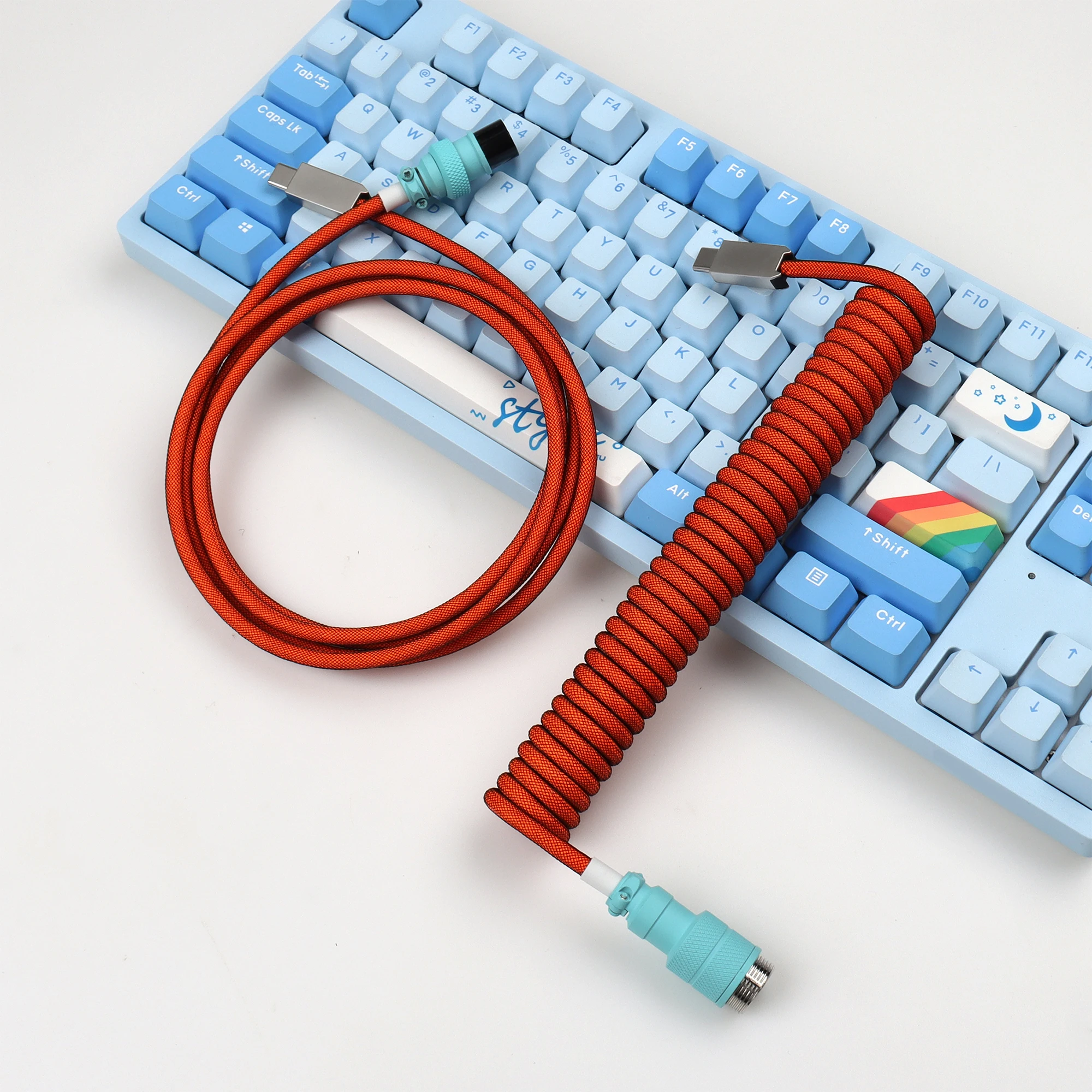 【LANO】Opgerolde kabel Gevlocht - Type C Detachable Cable Coiled Keyboard recensie en prijs