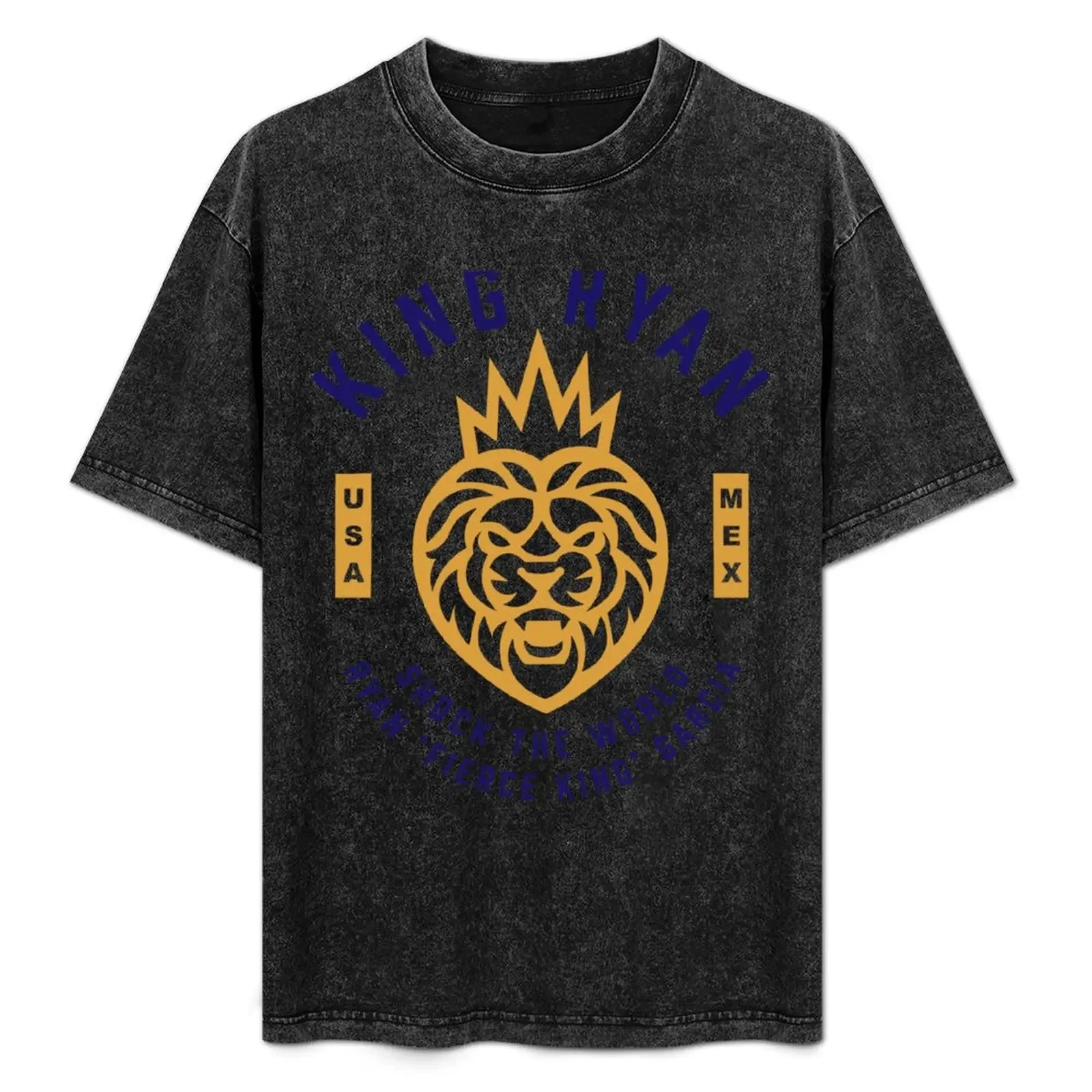

King Ryan Garcia Shock The World T-Shirt luxury designer summer clothes Funny t-shirt graphic t shirts plain white t shirts men