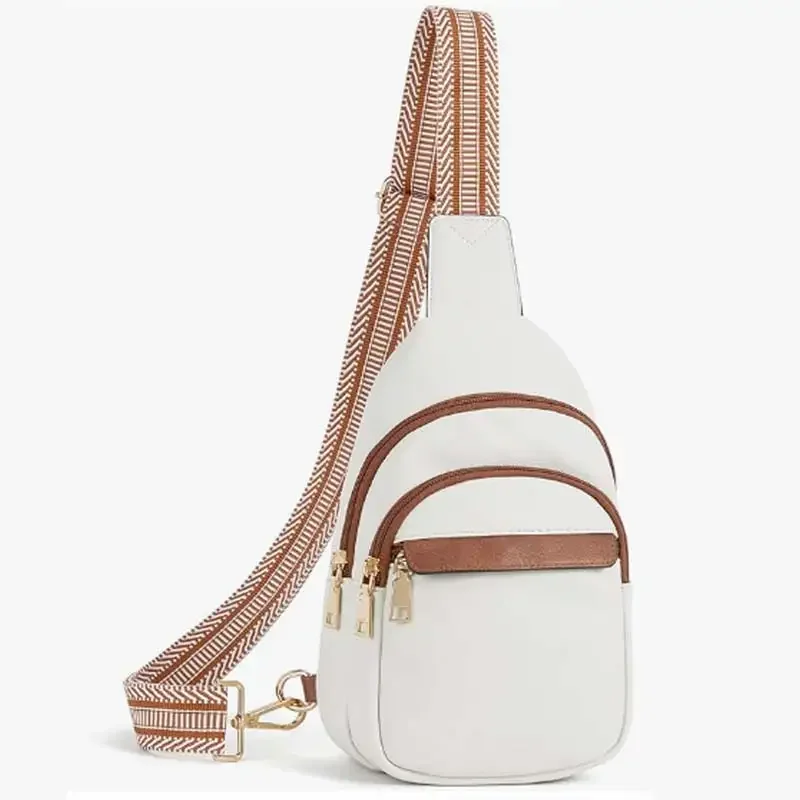 

RLW1 Small Sling Bag for Women Leather Crossbody Bags Fanny Pack Chest Bag for Travel