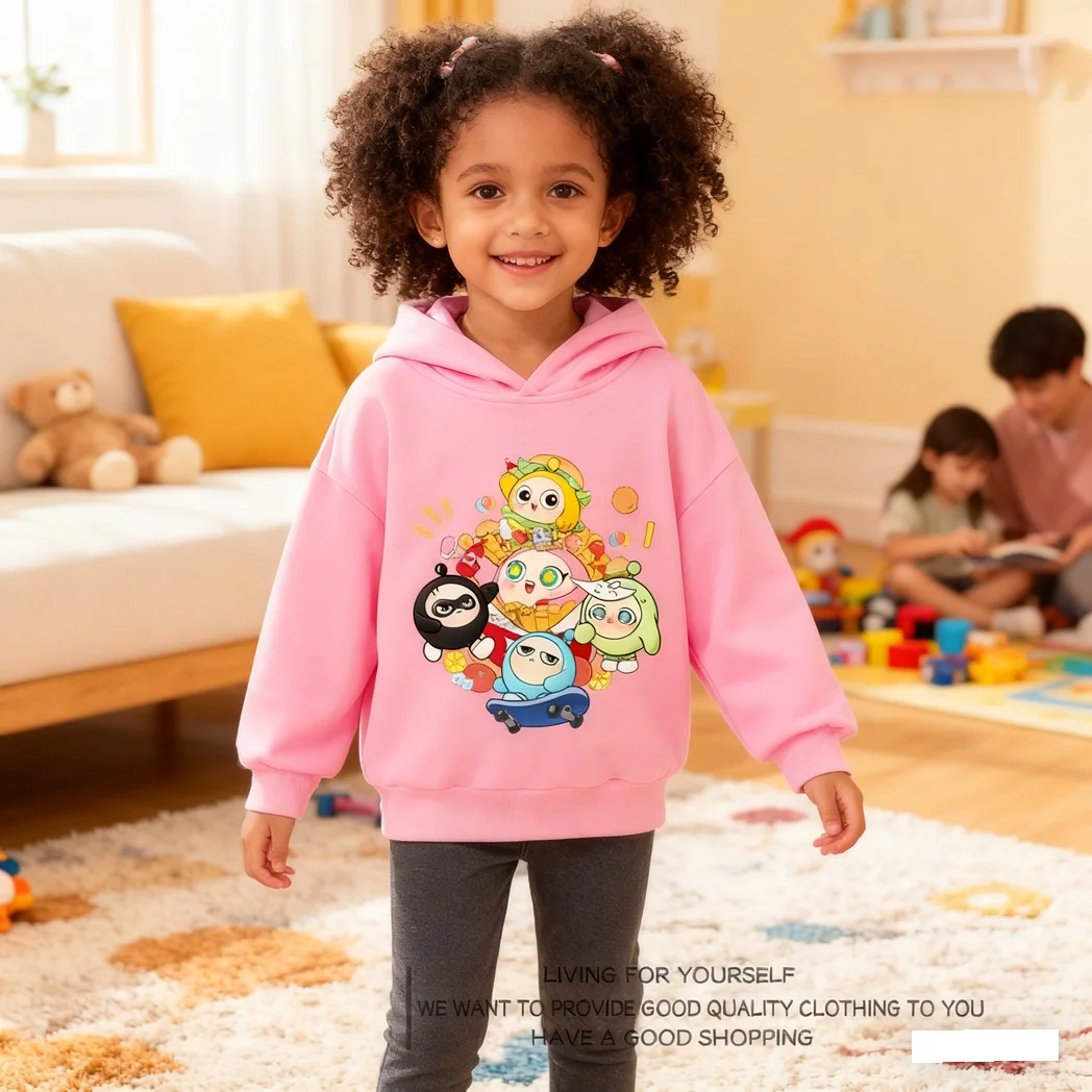 

Новые поступления, детская толстовка с принтом яйца, милый свитшот с героями мультфильмов, осеннее теплое пальто, детский пуловер, детский дизайнерский топ