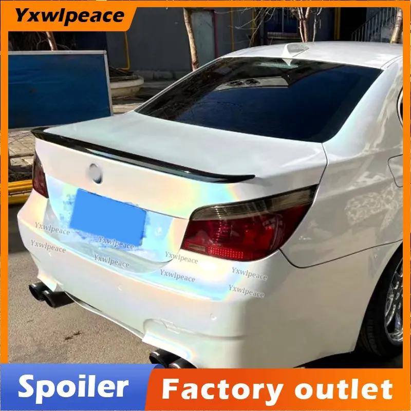 

For BMW M5 E60 Spoiler 2005-2009 520 525li 528li ABS Plastic Primer Color Rear Trunk Lip Spoiler Wing Car Accessories