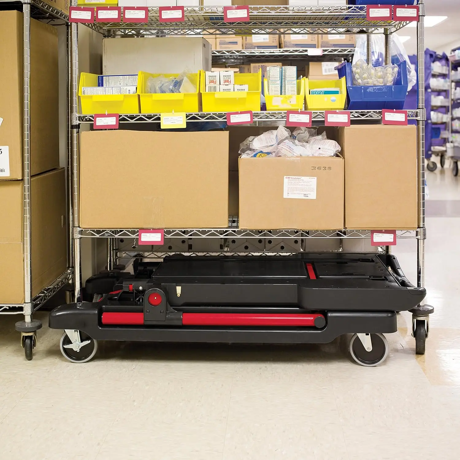 Commercial Products Convertible Utility Cart/Platform Truck Combination, 400 lb. Capacity, Black, for Warehouse/Garag