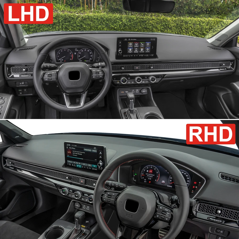 Car Dashboard Cover Avoid Light Pad Sun Shade Anti-UV Carpet Non-Slip Mat Accessories For Honda Civic 11th 2021 2022 2023 2024