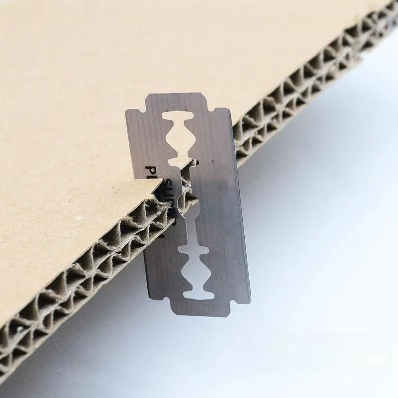 10-100 個ステンレス鋼ダブルエッジ安全かみそり耐久性のあるプロのポータブル理髪かみそりひげトリマー男性用ツール