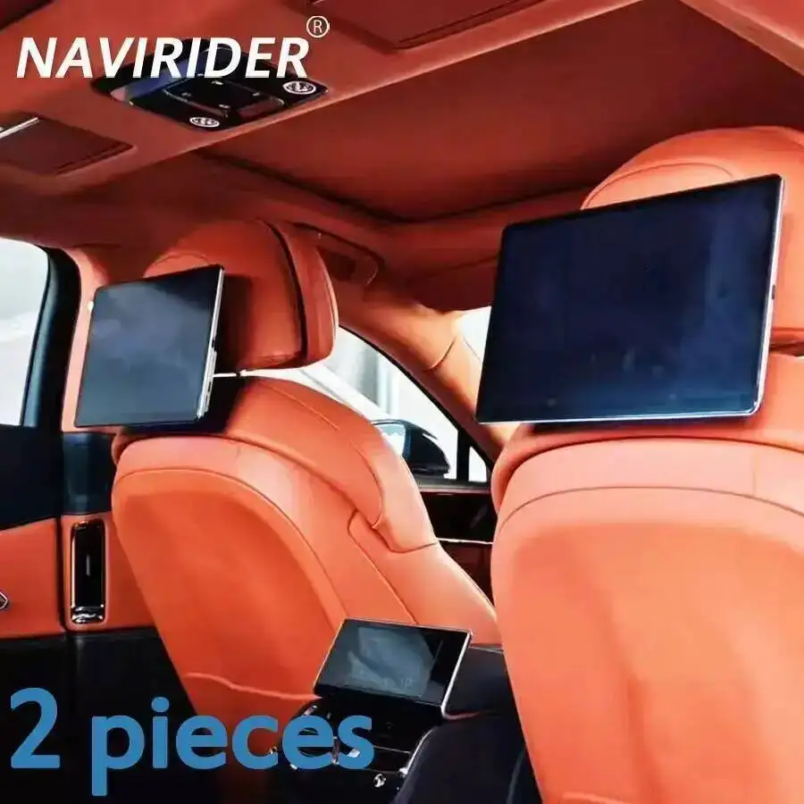 13,3 inch hoofdsteunmonitor auto achterbank entertainment 2K TV voor Bentley voor Porsche touchscreen Android multimediaspeler