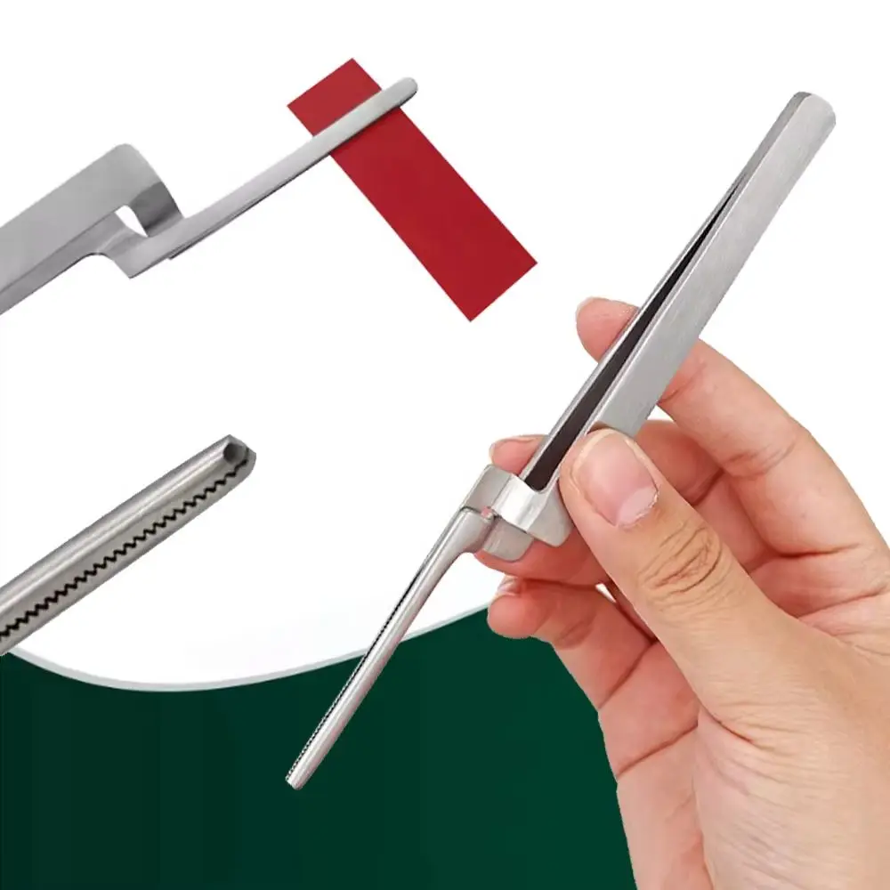 Dental Occlusal Paper Tweezers with Curved Design for Accurate Bite Registration and Teeth Alignment