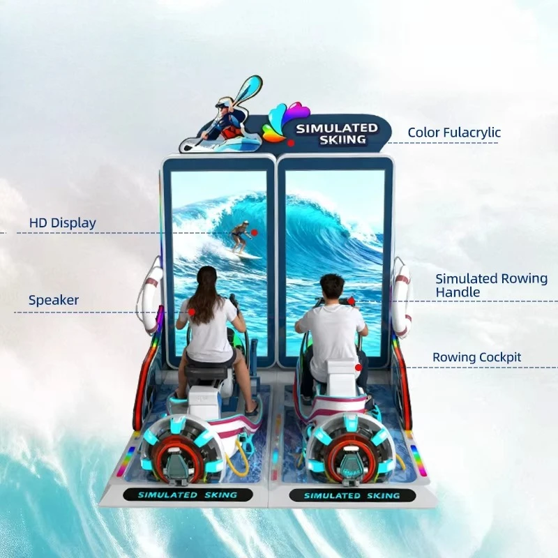 Indoor Amusement Rowing Arcade Game, 2 Players, 75