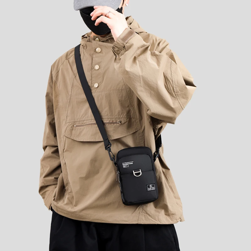 Sport-Geldbörse, Handytasche, Umhängetasche, Tasche, Gürtel, Handtasche, Geldbörse, Münzbörse, Retro-Schlüsselhalter, kleine Geldtasche – Detail 11
