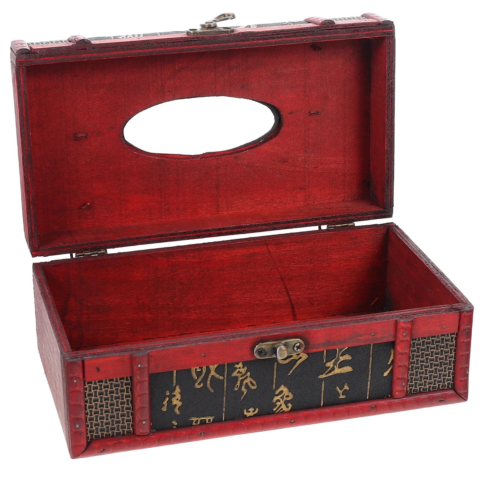 

Chinese Paper Tray Desktop Tissue Holder Napkin Case Box Boxes Plywood Dispenser
