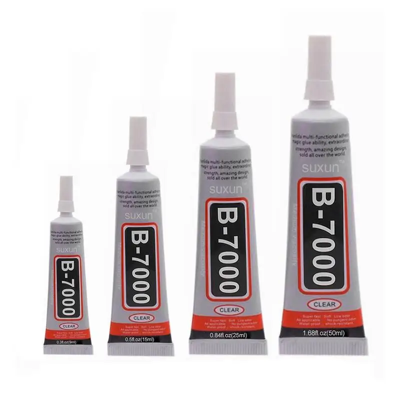 9ML 15ML 25ML 50ML B7000 Glue Clear Contact Phone Repair Adhesive Universal Glass Plastic DIYB-7000 With Precision Applicator