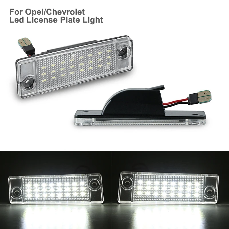 

2Pcs For Opel Antara 2006 2007 2008 2009 2010 2011 2012 2013 2014 2015 2016 2017 LED Number License Plate Light Lamp CANbus