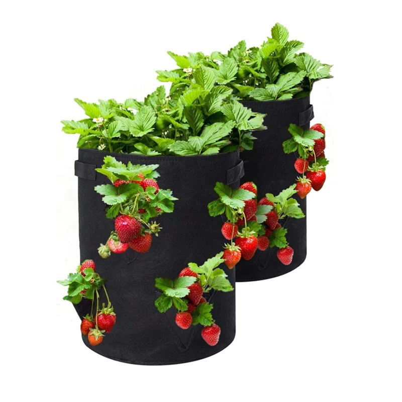 Thickened Growing Bag Grow Bags with Handle Foldable Breathable Vegetable Potatoes Flower Plant Pots Home Gardening Tools 1pcs