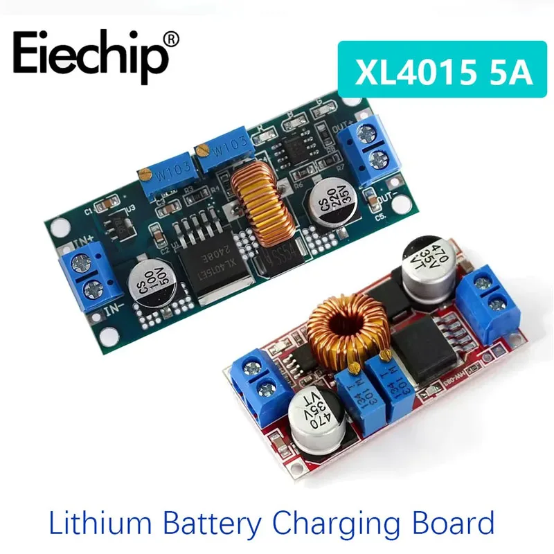 

5A DC-DC 0.8-30V To 5-32V CC / CV Lithium Ion Battery Charging Board XL4015 Led Driving Step Down Power Charger Converter Module
