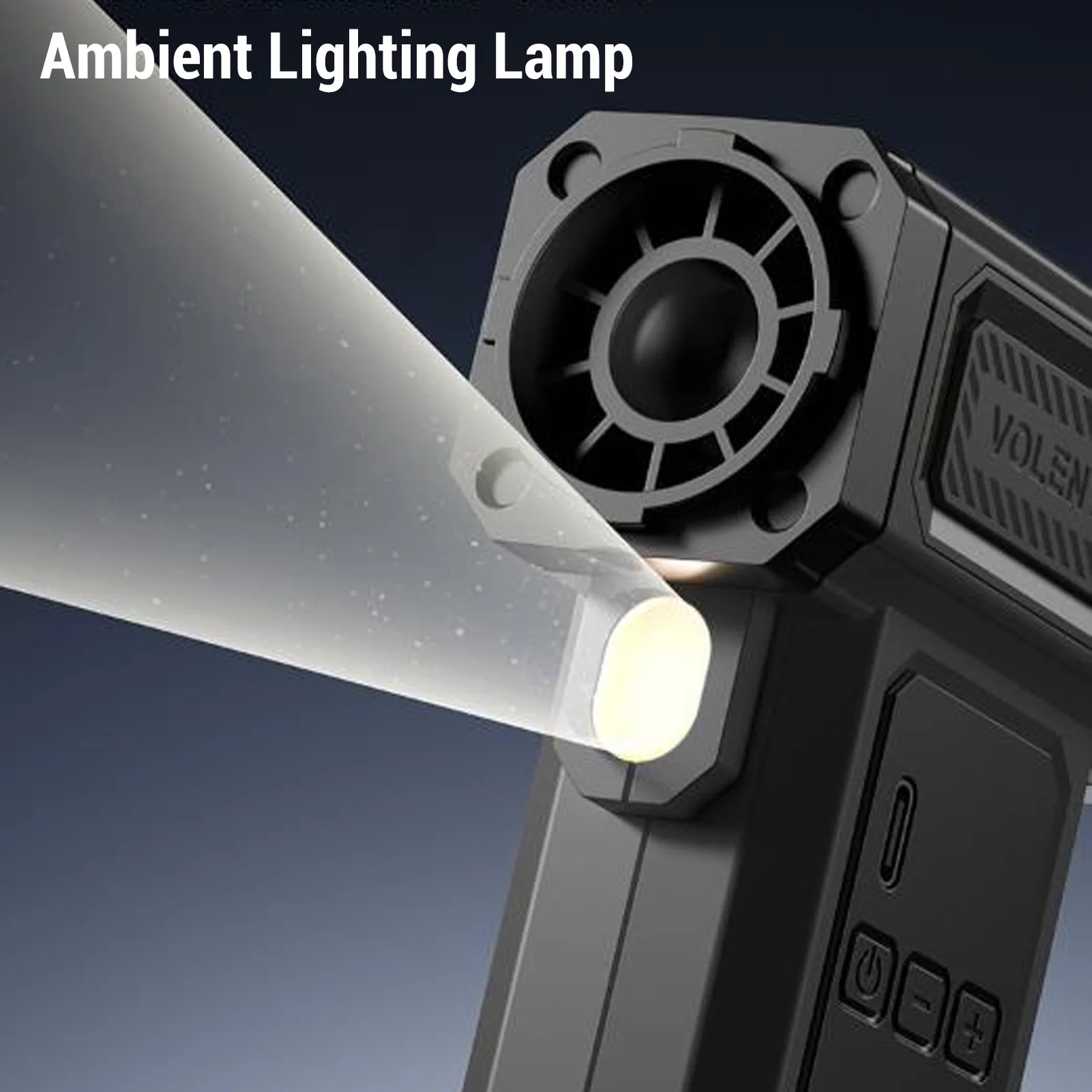 منفضة هواء مضغوطة 9 تروس شاشة رقمية LED قابلة للتعديل، منفاخ غبار لاسلكي قابل لإعادة الشحن للوحة المفاتيح