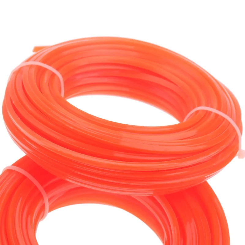 Trimmer Line Steel Core Nylon Serrated Wear Resistant Universal Replacement for Lawn Mower and Weed Eater