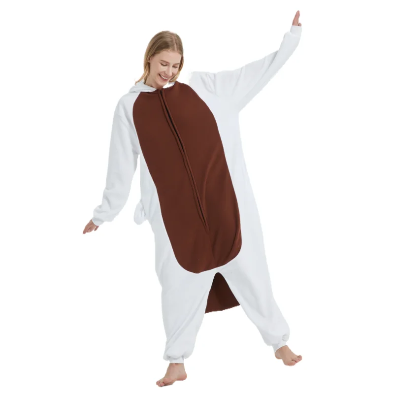 Adulto unissex vaca appa animal o último mestre do ar cosplay traje anime bonito pijamas halloween festa de família onesies kigurumi