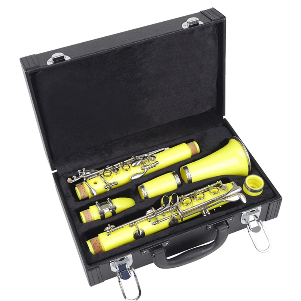 

Black Shockproof Hard Clarinet Box Portable Carrying Case for Safe Storage and Transport Instrument Accessory Clarinet Container