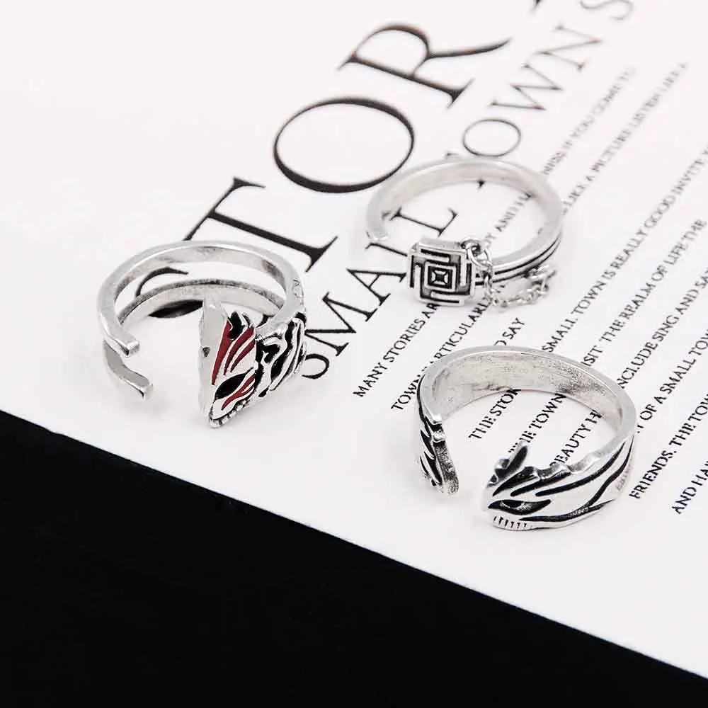 أنيمي خاتم الموت عالم كوروساكي برمجة حلقة قناع مجوف حلقة لجميع الانكشافات هيتسوجايا توشيرو تأثيري حلقة اكسسوارات #4