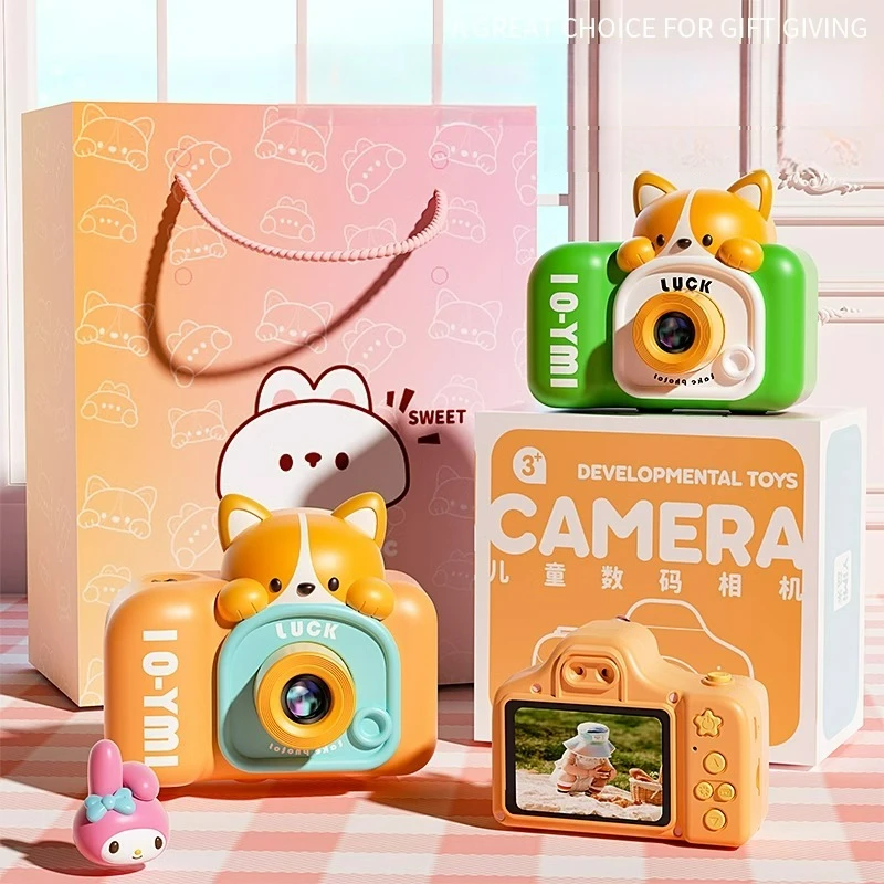 Mini cámara Digital Vintage para niños, juguetes educativos, cámara de Video de proyección para niños, fotografía al aire libre, regalos de juguete, 32GB