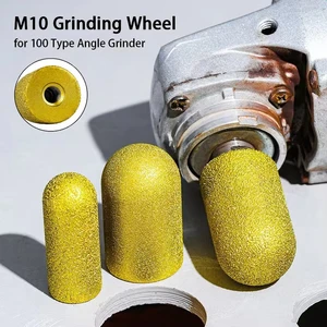 M10 Diamond Brazed Water-Return Grinding Wheel Finger End Mill For Dressing Abrasive Round Tips And Dressing Quartz Stones