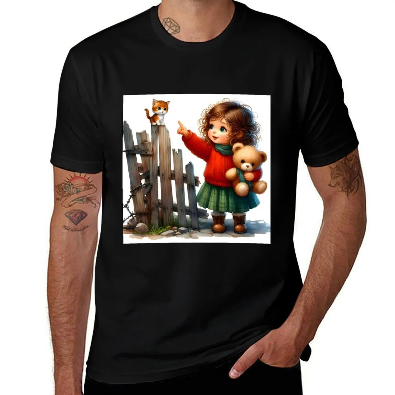 

Furry Friends Encounter T-Shirt blue lock Anime t-shirt rapper graphic tees men t shirts